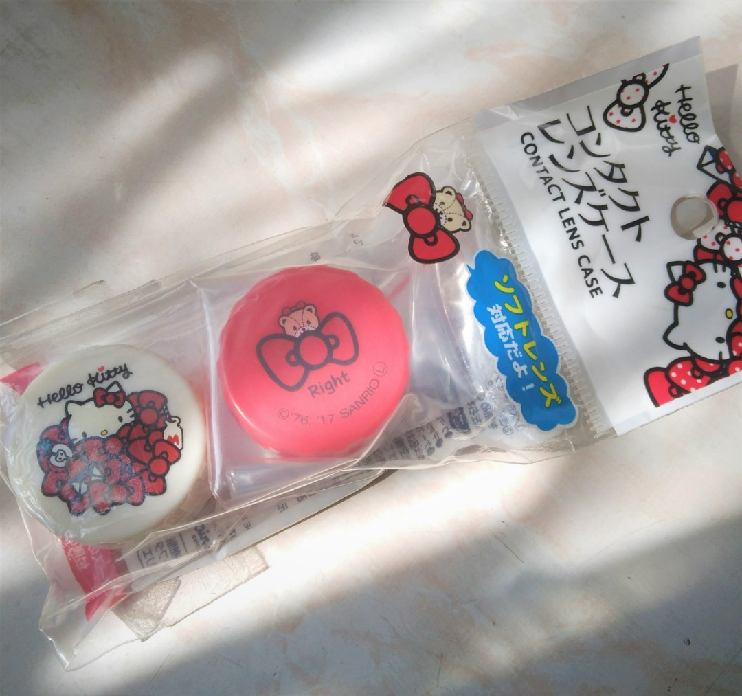 Sanrio Hello Kitty Contact Lens Case AUTHENTIC, SEALED on Carousell