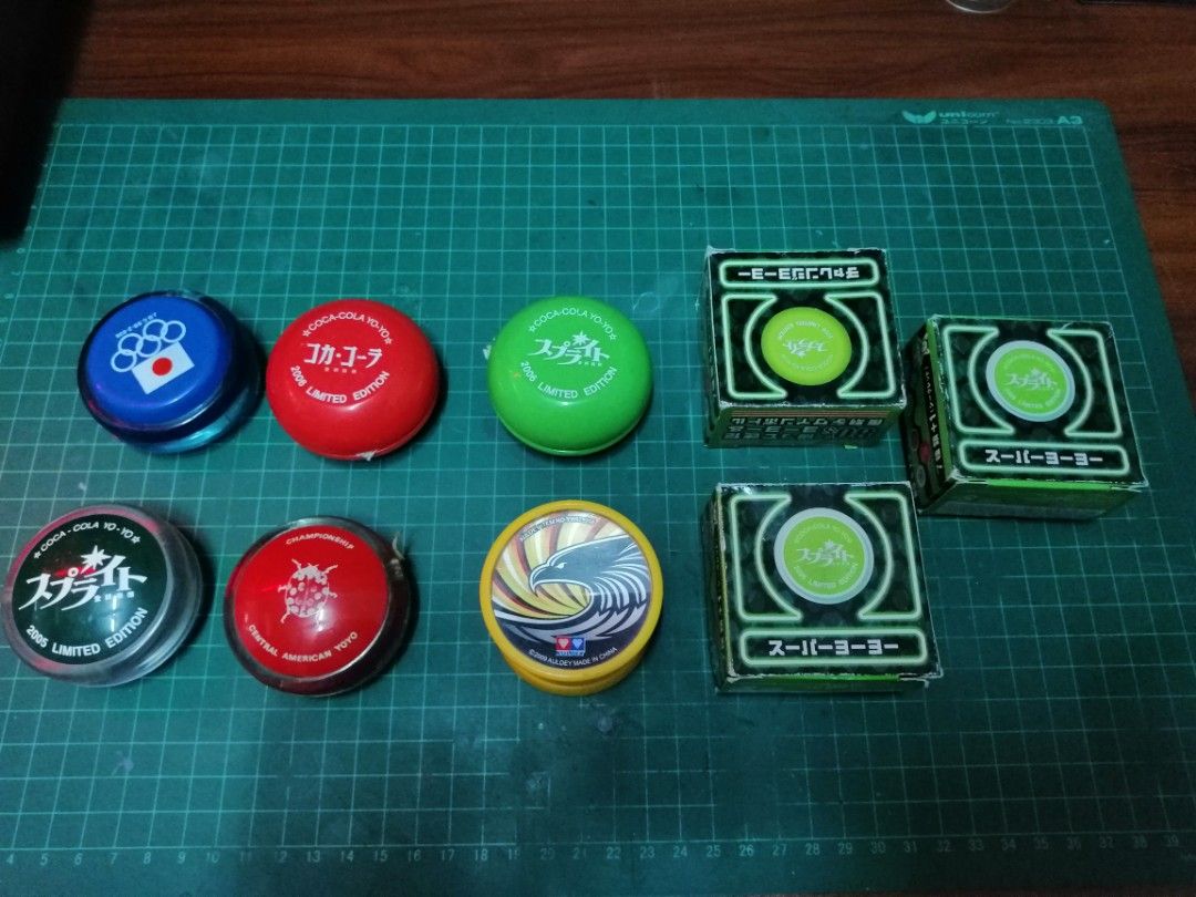 Set Vintage original yoyo russell coca cola, sprite, fanta. auldey