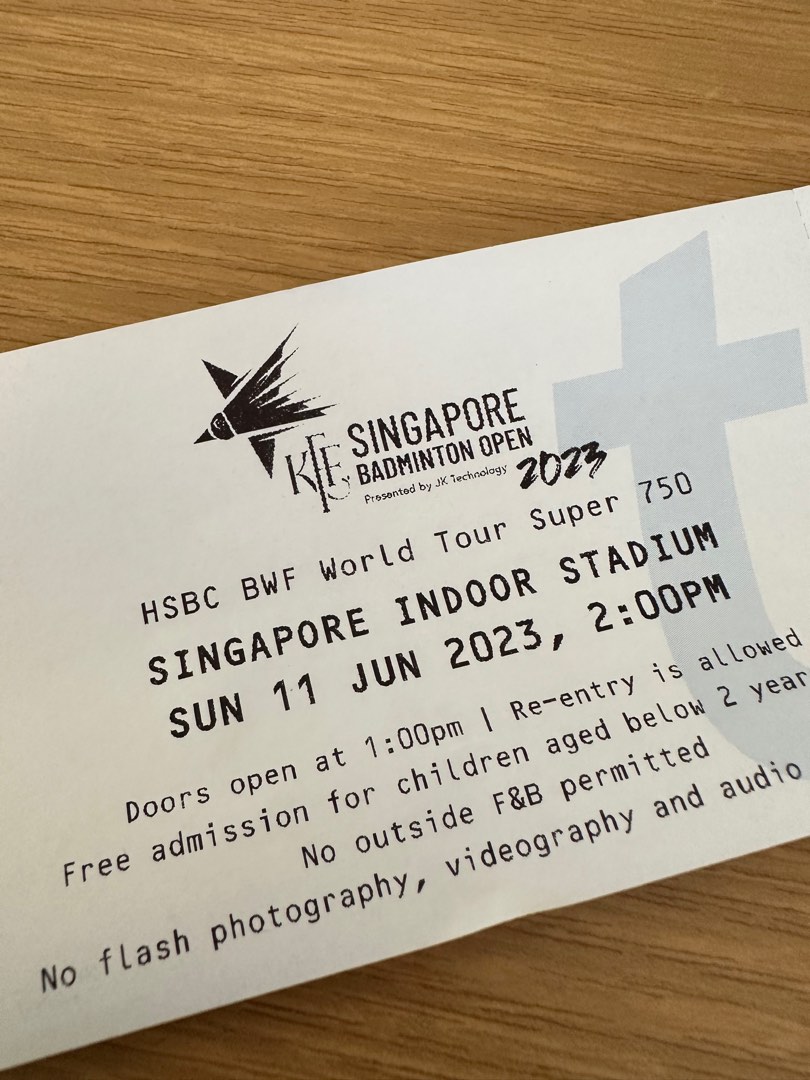 Singapore Badminton Open 2023 Finals , Tickets & Vouchers, Event