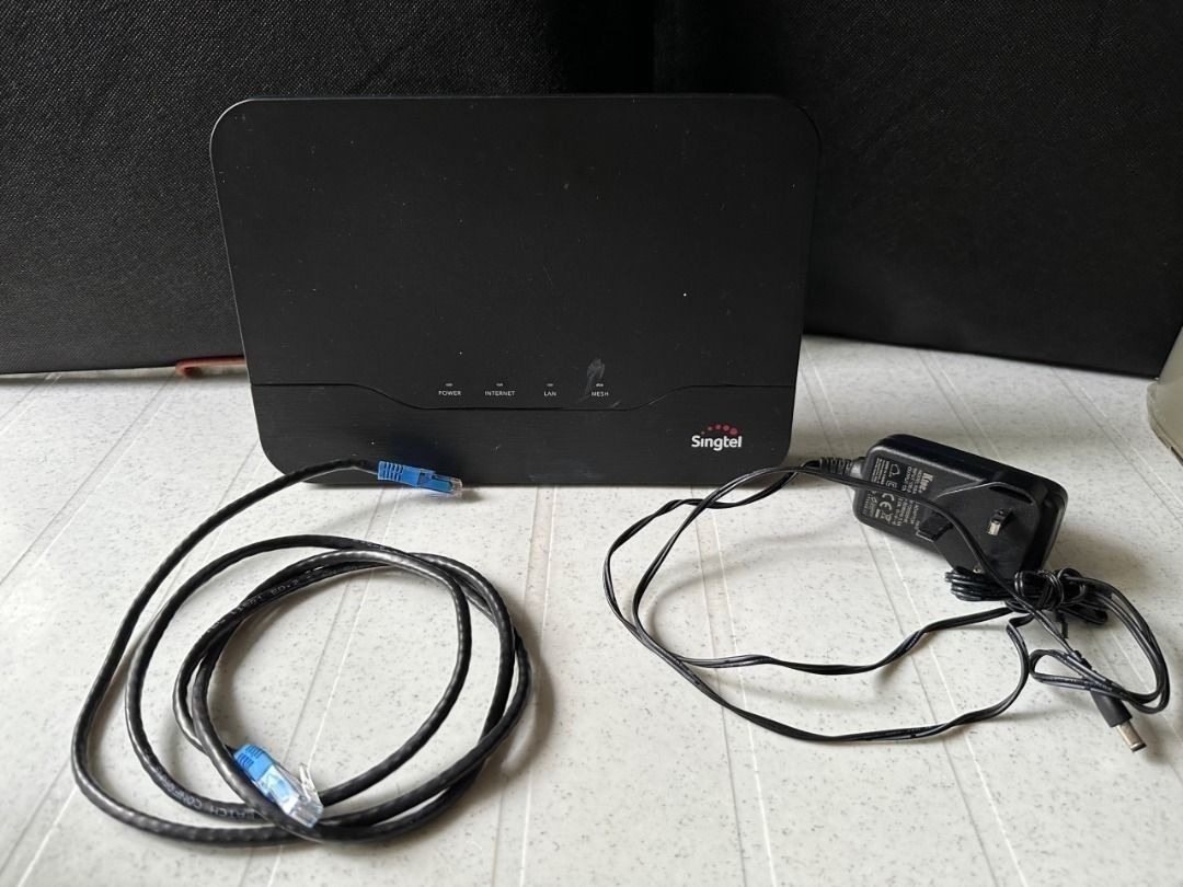 Singtel Telco Mesh Router Wifi Connection Device broadband