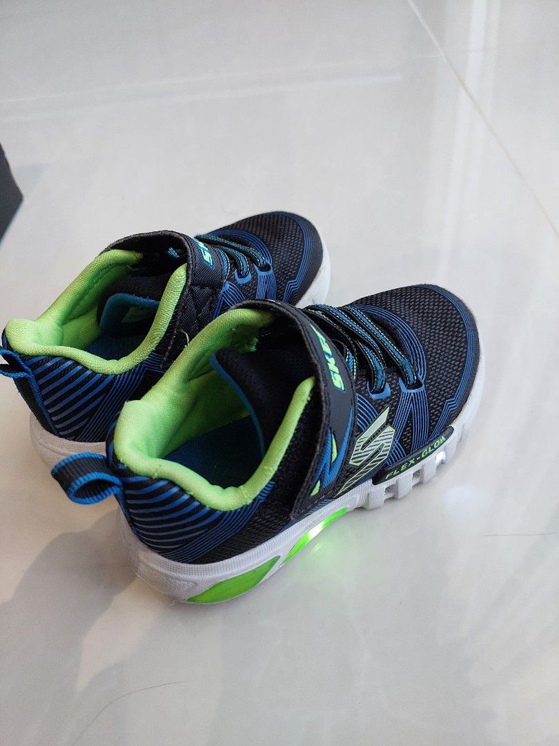 Skechers Boy Flex Glow Light Babies Kids Babies Kids