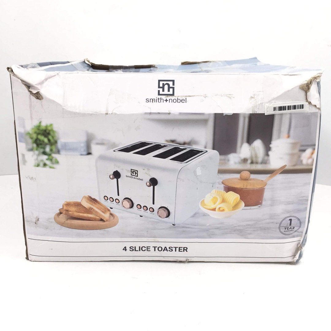 SMITH+NOBEL HTA4002RGW 4Slice Toaster, TV & Home Appliances, Kitchen