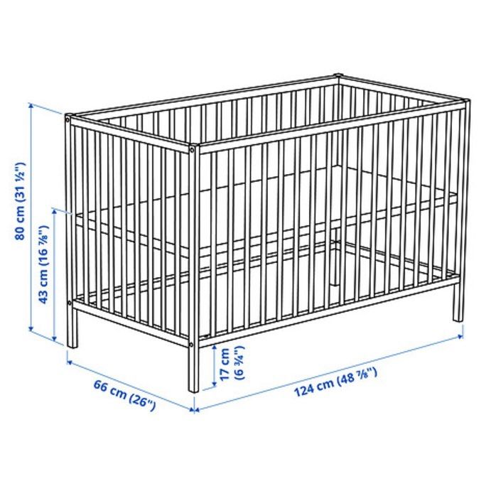 Sniglar 60x120 Baby Crib IKEA, Bayi & Anak, Ranjang Bayi di Carousell