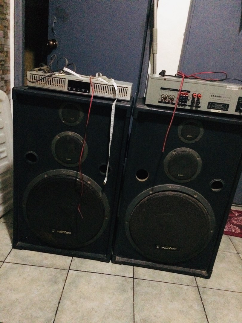 Speaker, Amplifier and Equalizer Set, Audio, Soundbars, Speakers