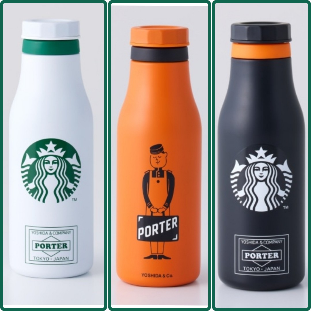 和風 PORTER×スターバックス S/S Logo Bottle 3本セット 新品 | www