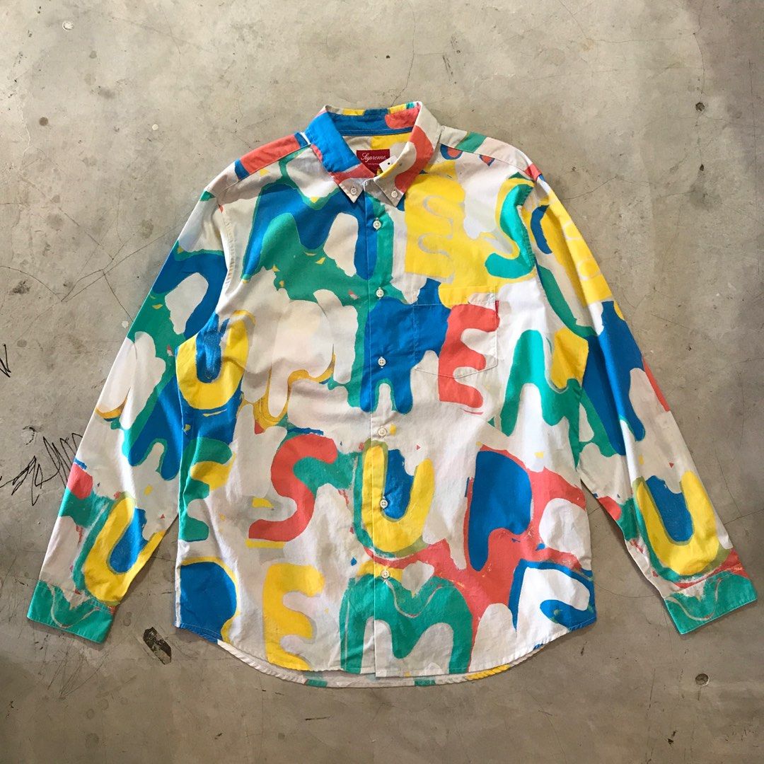 Supreme Painted Logo シャツ 【L】 - シャツ