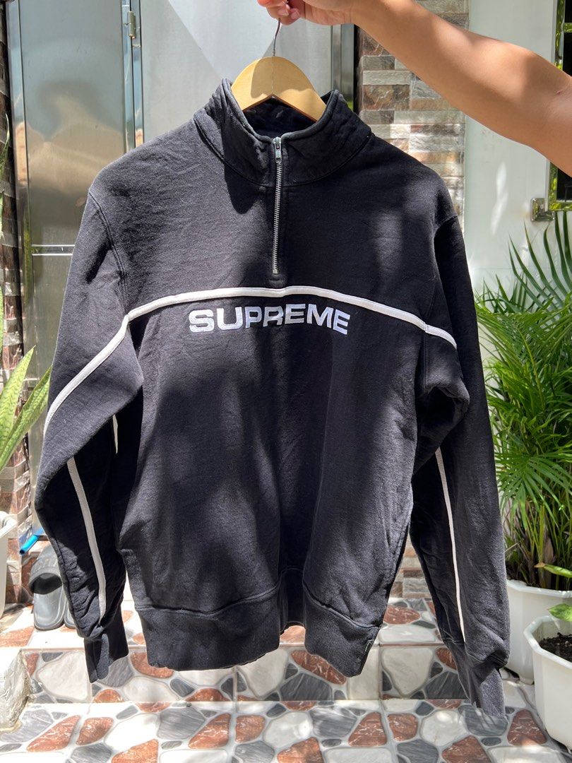 Supreme two tone half zip online