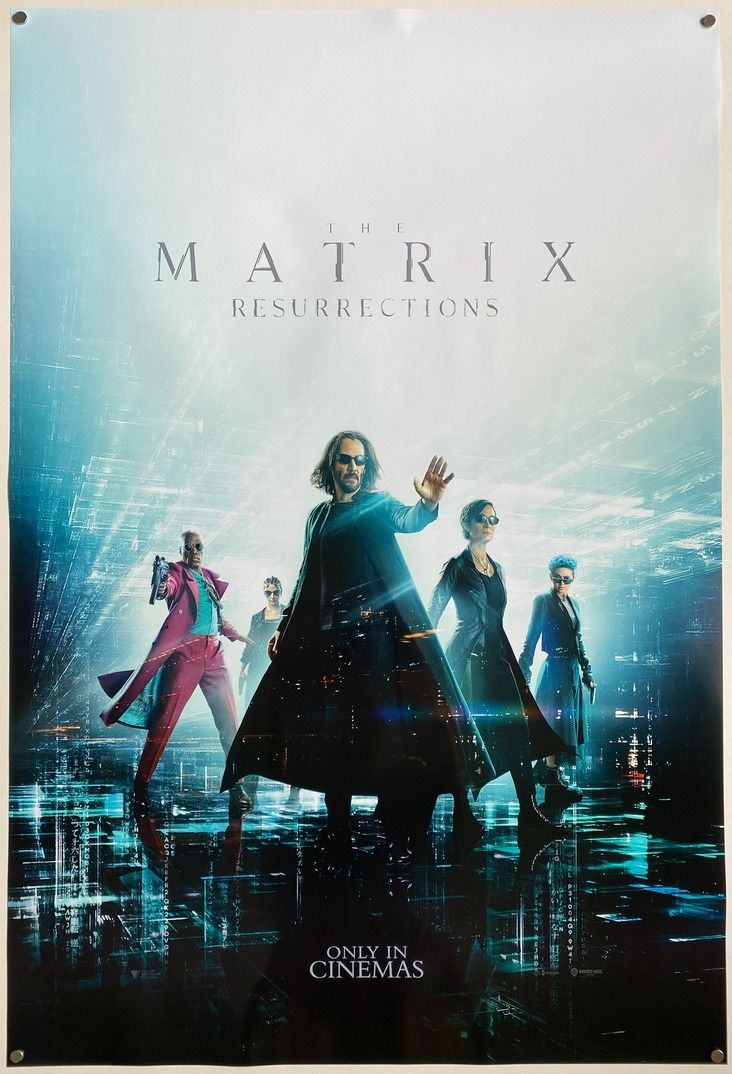 The Matrix Resurrections Original DS Movie Poster 27x40 Final