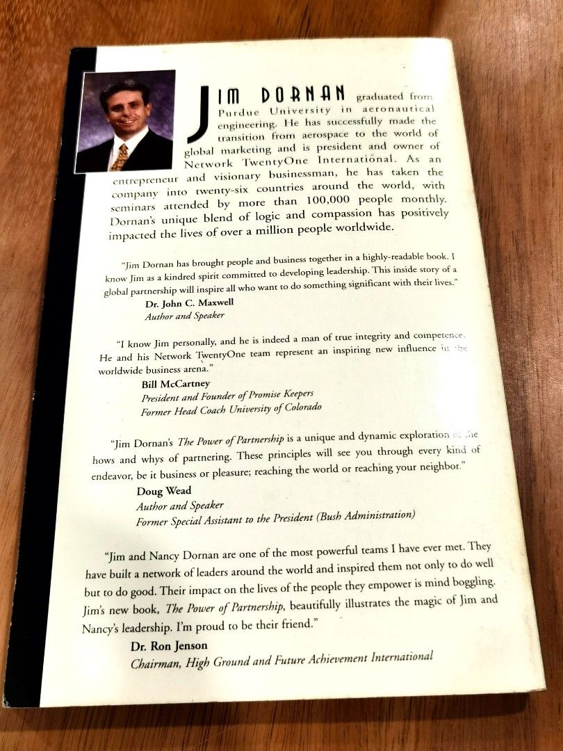 The Power Of Partnership Business Book By Jim Dornan, Hobbies & Toys, Books  & Magazines, Storybooks on Carousell
