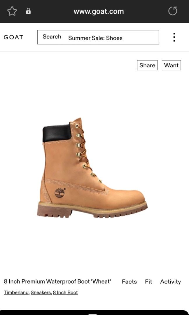 Timberland 8 inch boots clearance