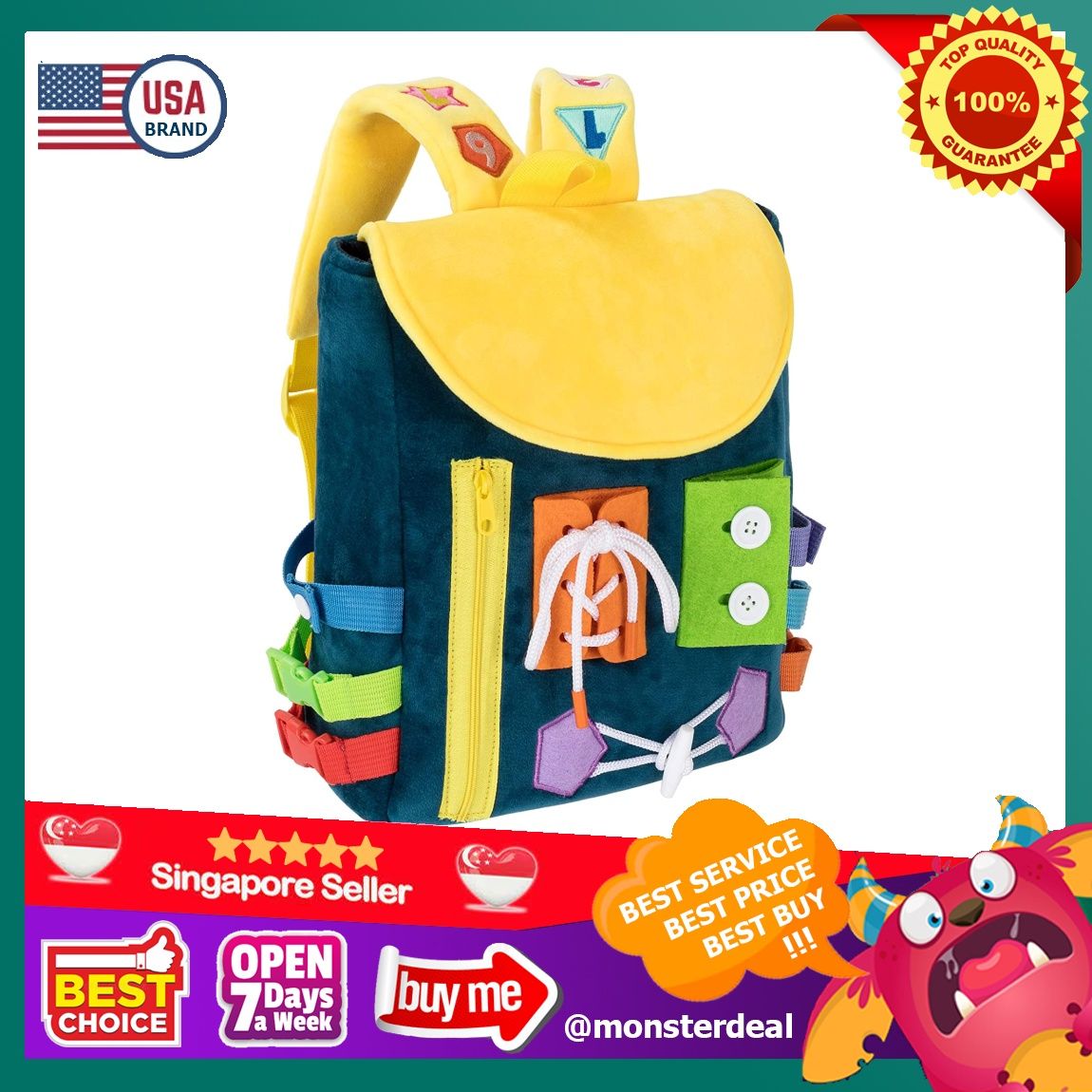 Cartoon bags top for baby girl