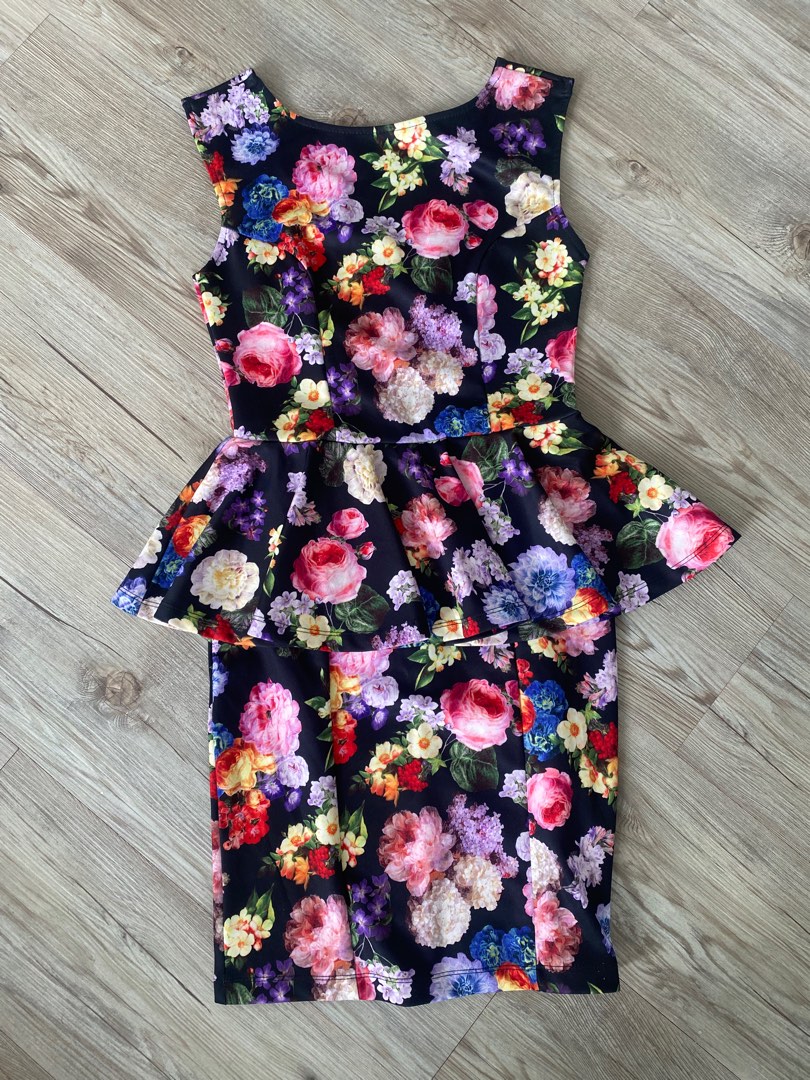 Topshop shop peplum dress