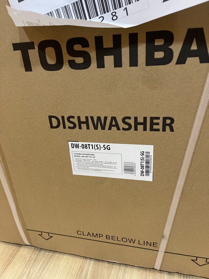 Toshiba tabletop dishwasher, TV & Home Appliances, Kitchen Appliances