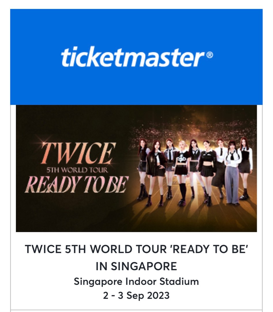 TWICE 5TH WORLD TOUR CAT 2 x2, Tickets & Vouchers, Event Tickets on