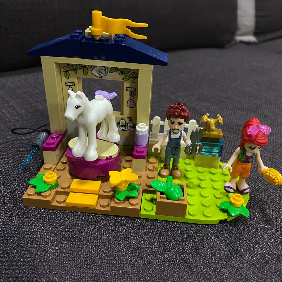Used LEGO Friends Pony-Washing 41696, & Toys, Toys & Games on Carousell