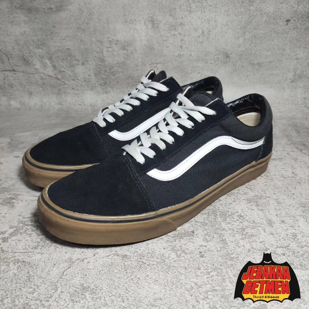 Vans Oldskool Black Brown Resmi Zalora Navya Fesyen Pria Sepatu