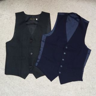 Vest size XS combo black and navy blue