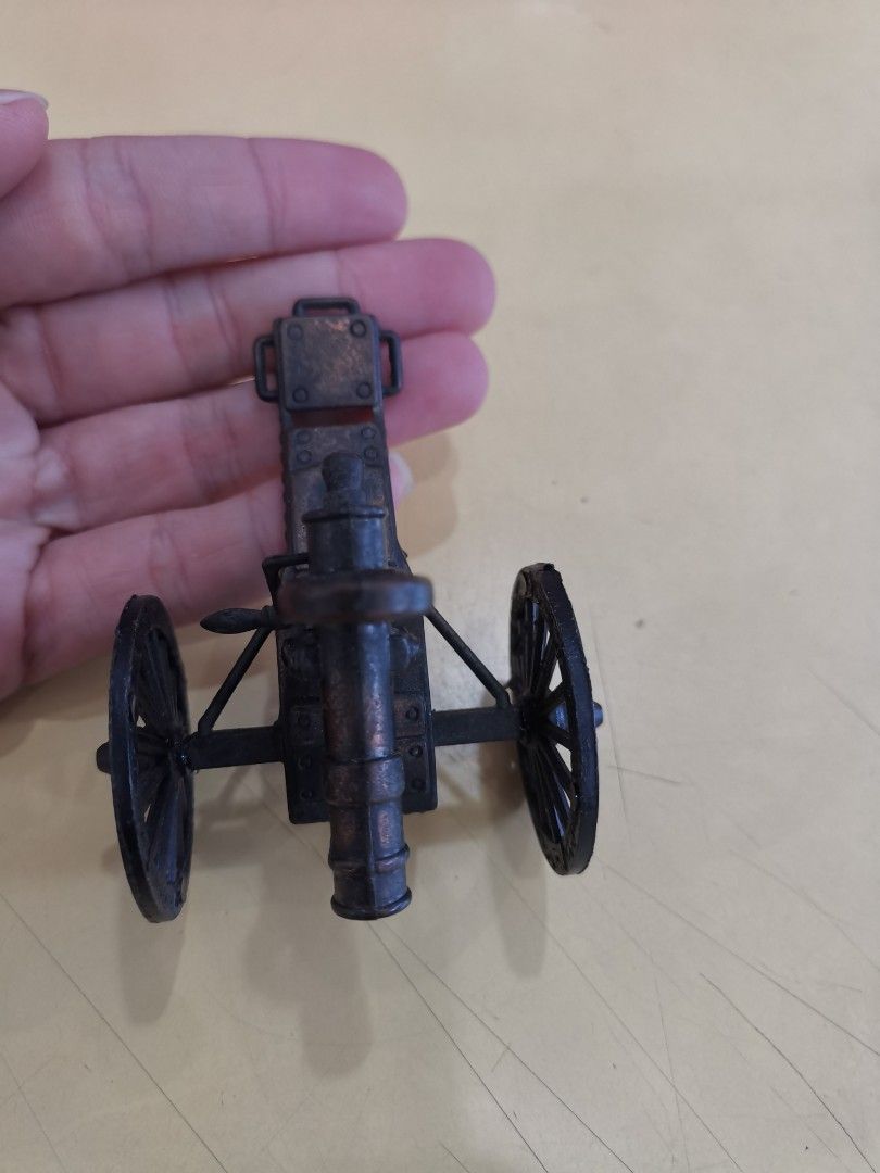 Vintage Metal Pencil Sharpener Civil War Era Hand Crank Gatling Gun
