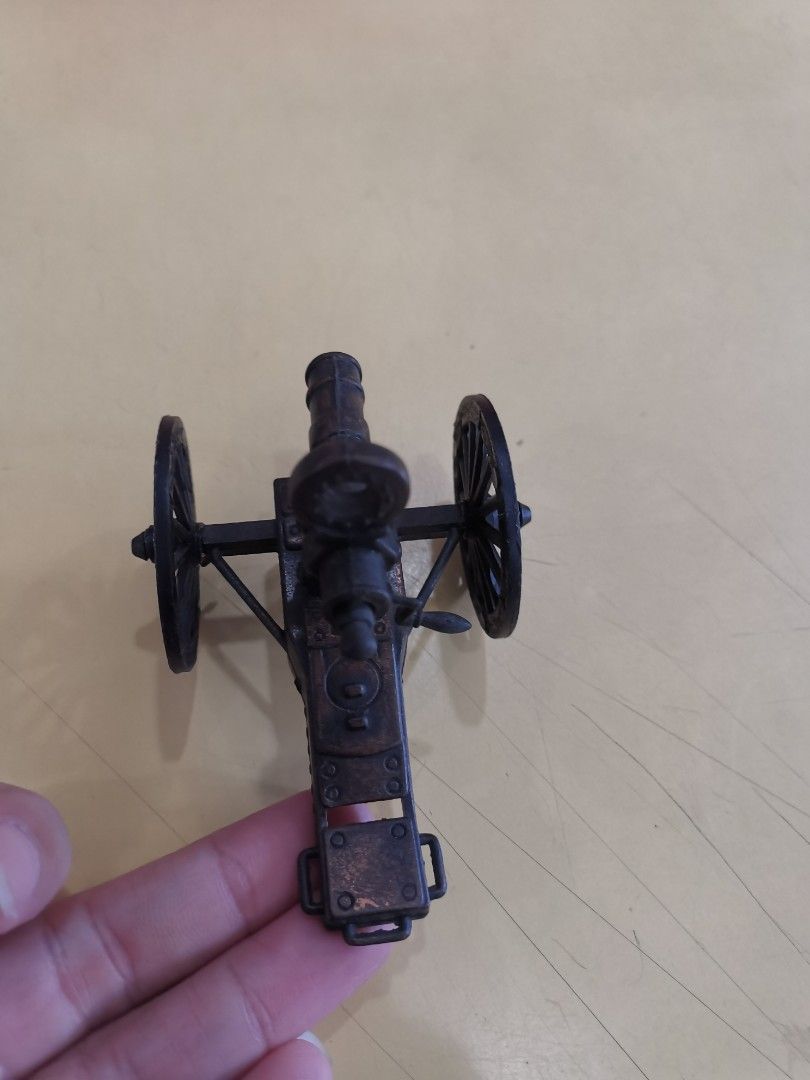 Vintage Metal Pencil Sharpener Civil War Era Hand Crank Gatling Gun