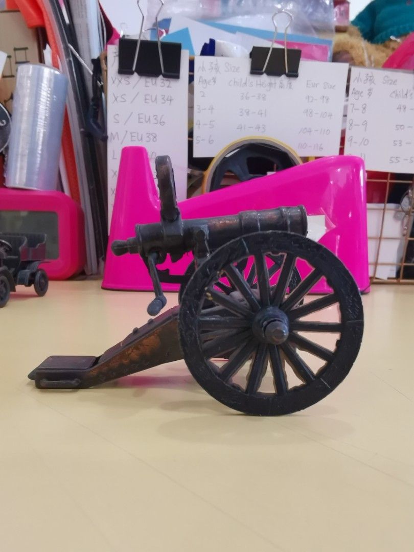 Vintage Metal Pencil Sharpener Civil War Era Hand Crank Gatling Gun