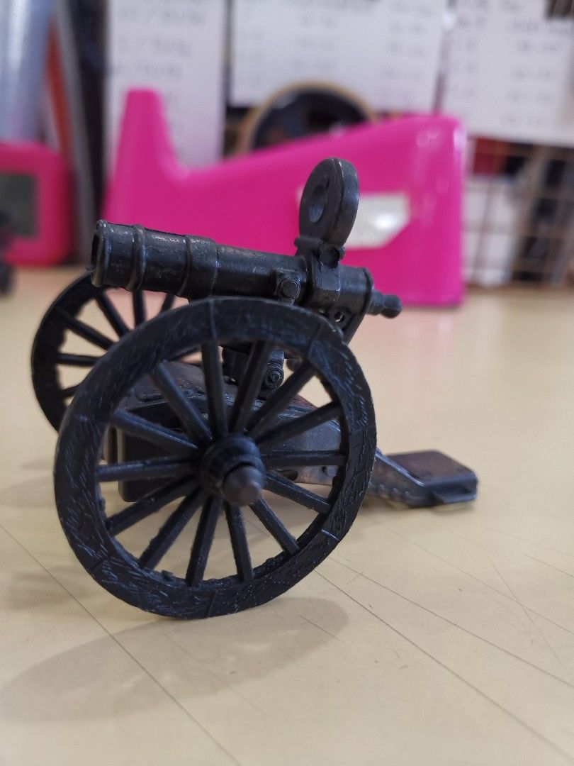 Vintage Metal Pencil Sharpener Civil War Era Hand Crank Gatling Gun