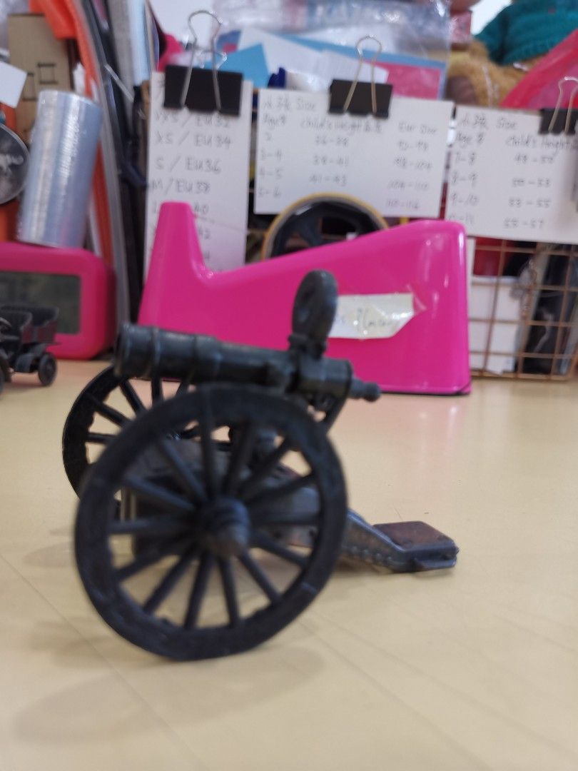 Vintage Metal Pencil Sharpener Civil War Era Hand Crank Gatling Gun