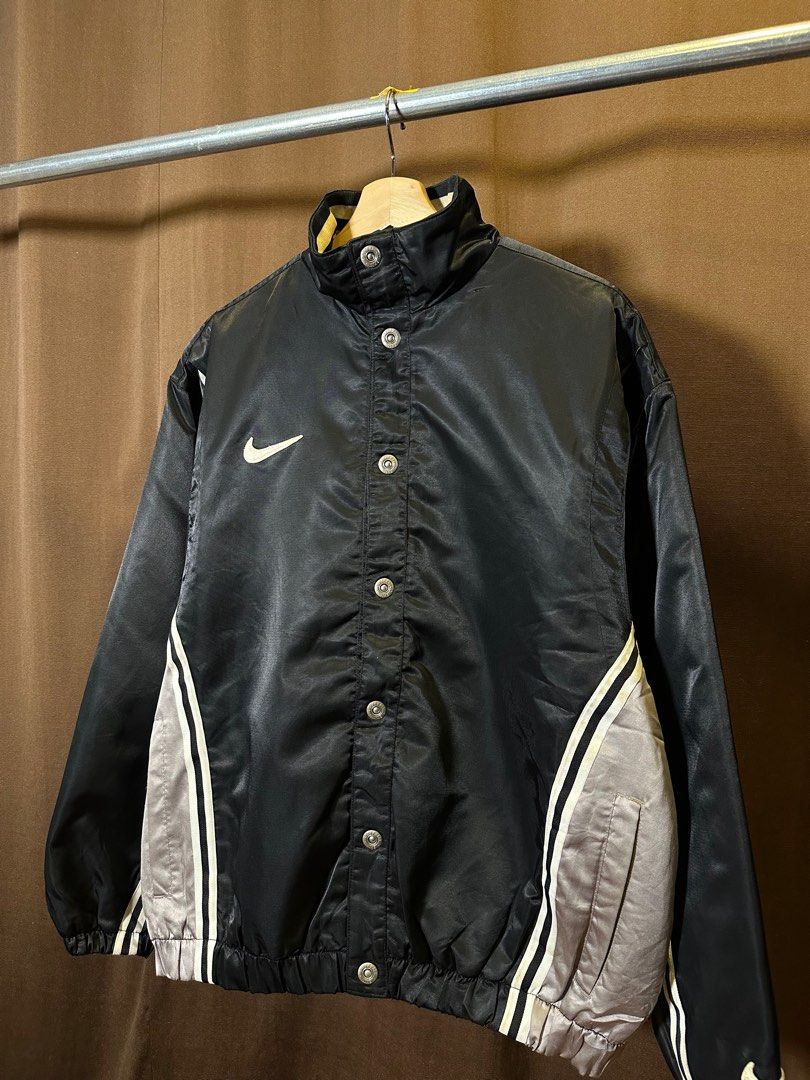 Nike leather best sale varsity jacket