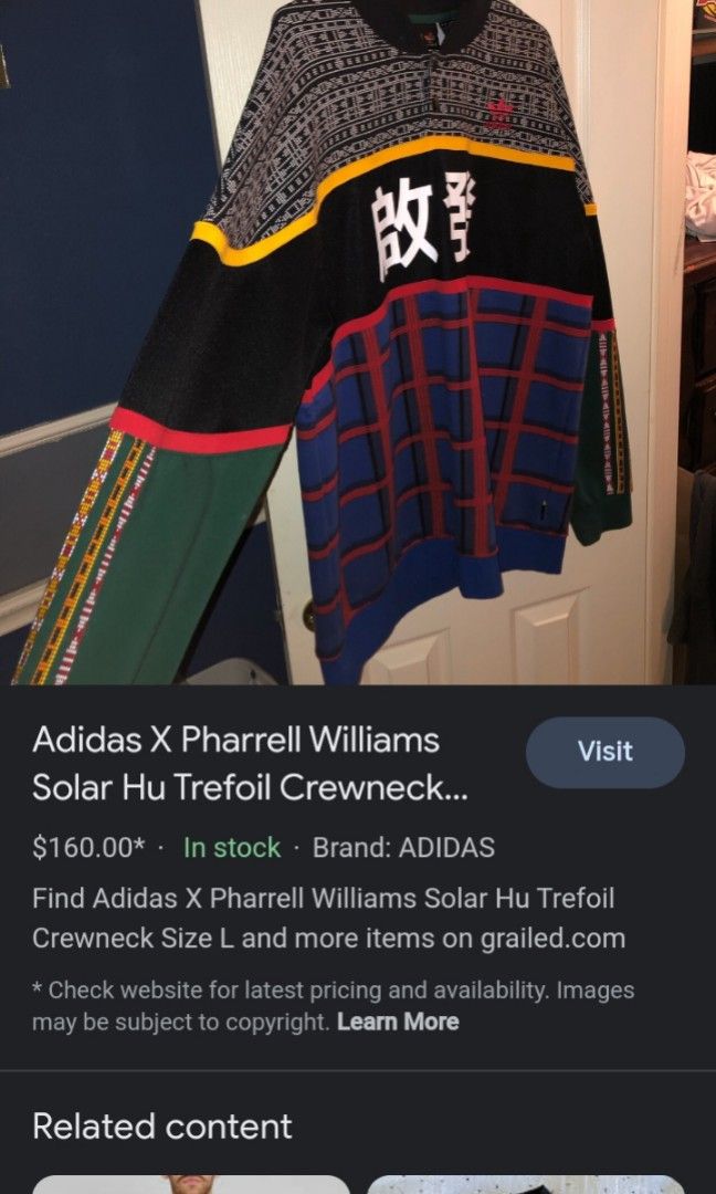 VINTAGE SWEATSHIRT ADIDAS X PHARRELL WILLIAMS