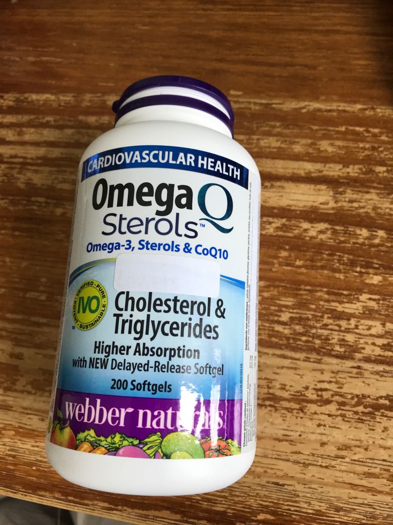 ber naturals omega 3 sterols Q10, 健康及營養食用品, 健康補充品, 健康補充品 維他命及補充品