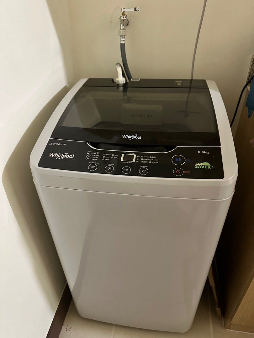 Whirlpool 6.8kg Fully Auto Top Load Washing Machine LSP680GR on Carousell