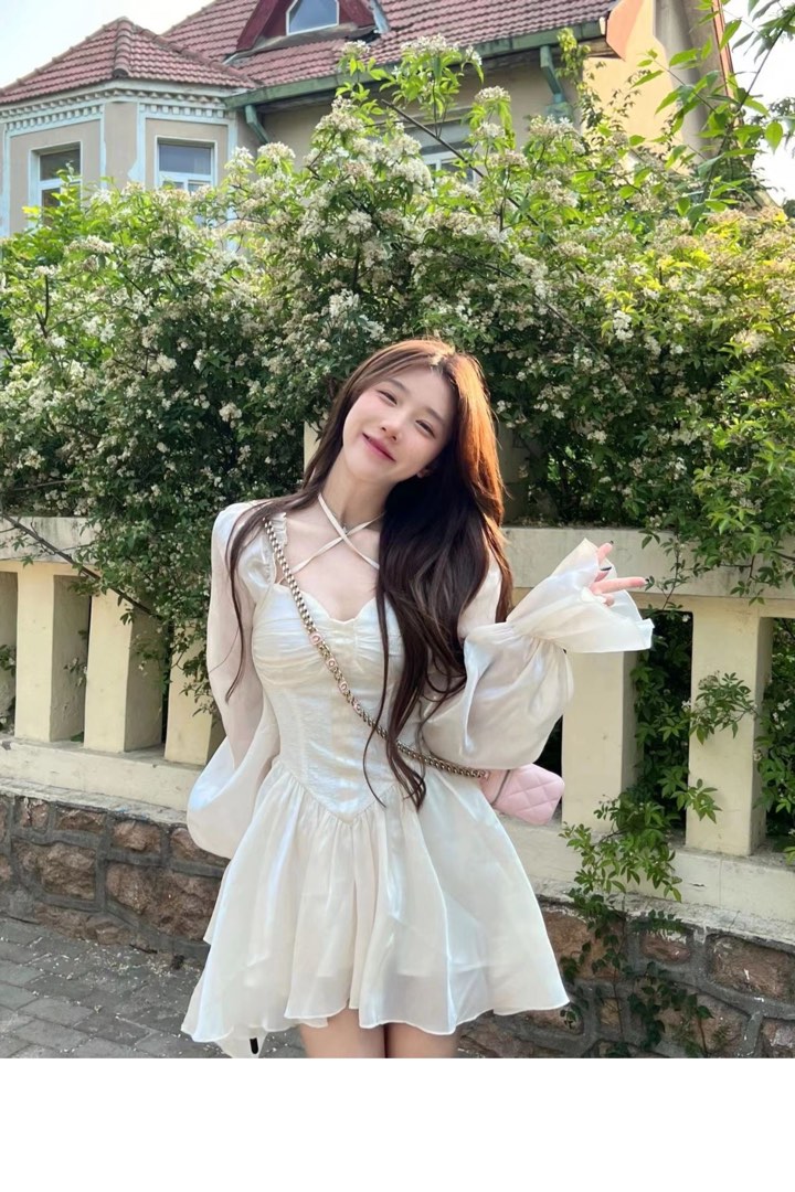 White line cheap dress