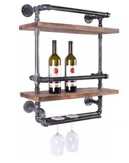 Wine and wine glass rack