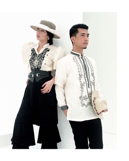 Filipiniana attire for top male