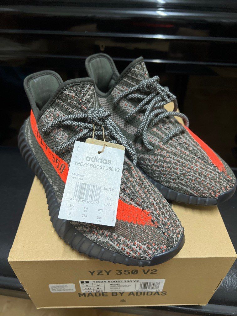 adidas Yeezy Boost 350 V2 Carbon Beluga Men's - HQ7045 - US