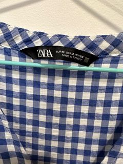 Zara Checkered Gingham Dress  (M size)