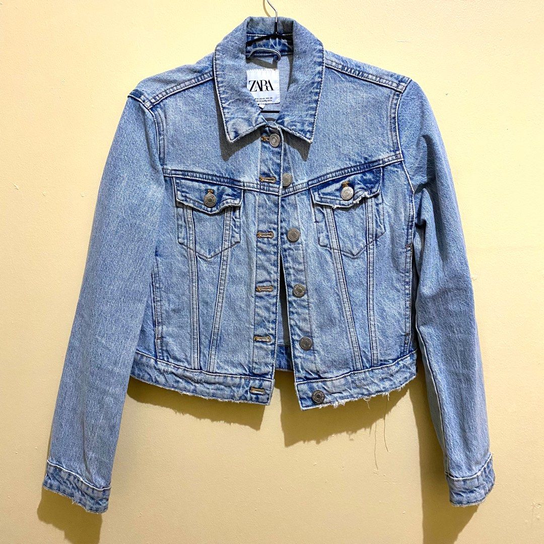 Zara denim jacket on Carousell
