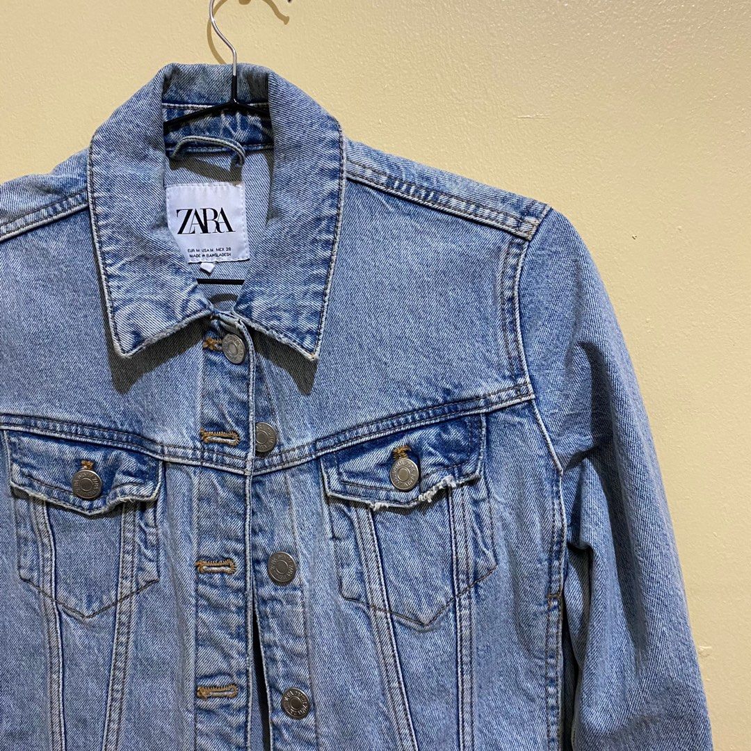 Zara denim jacket on Carousell
