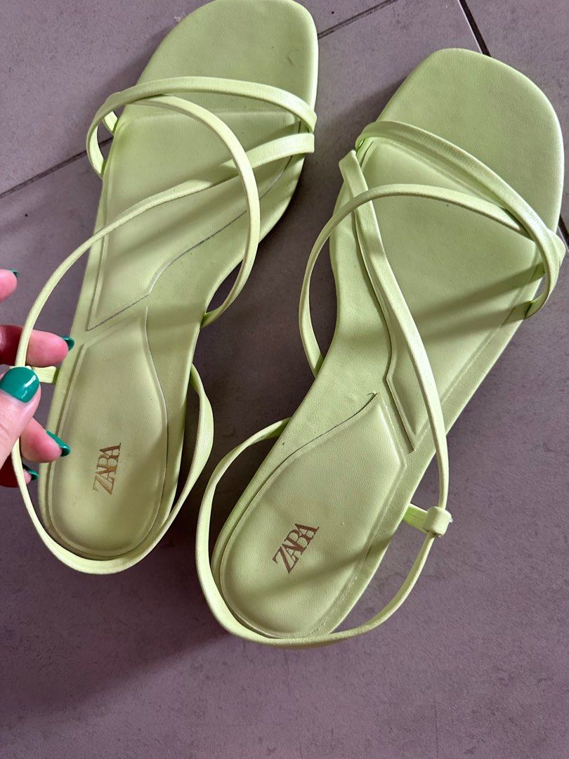 Zara sales neon sandals