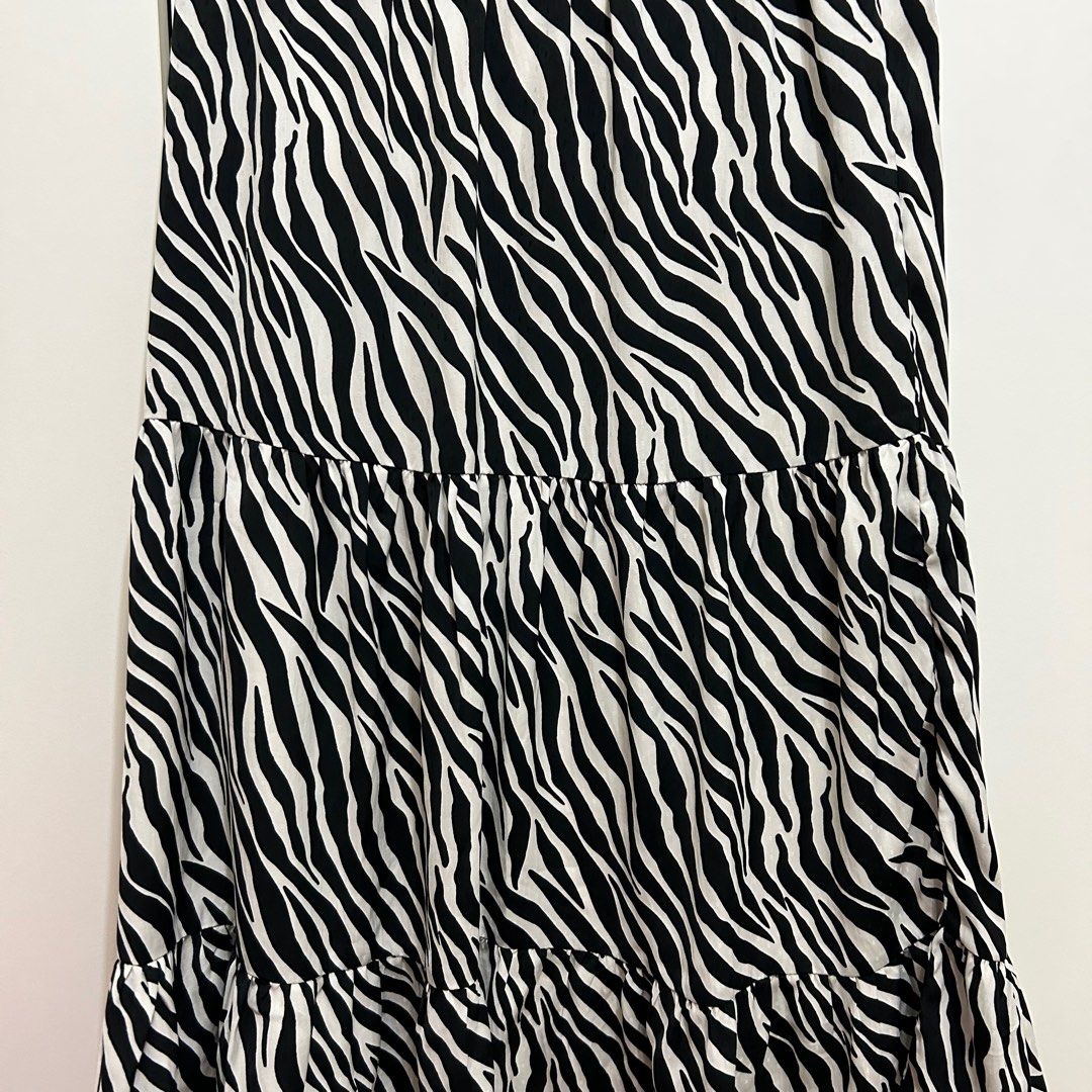 F&f zebra print skirt hot sale