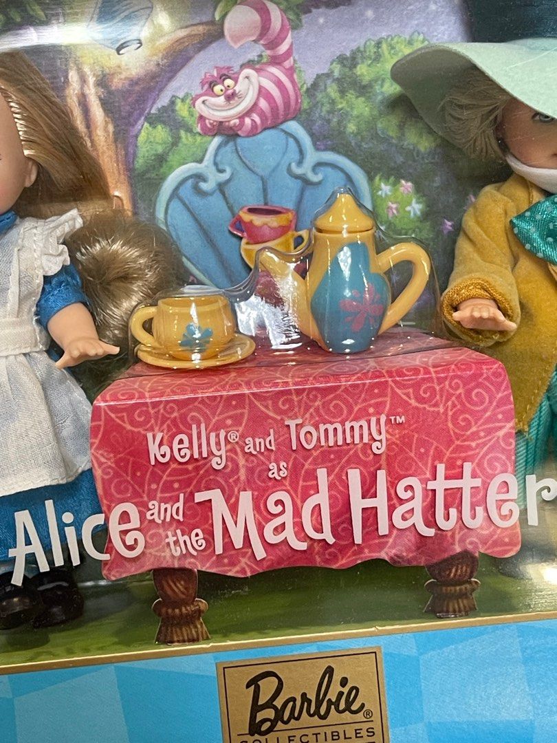 Vintage Disney Barbie Kelly & Tommy as Alice In Wonderland Collectible Set,  NEW