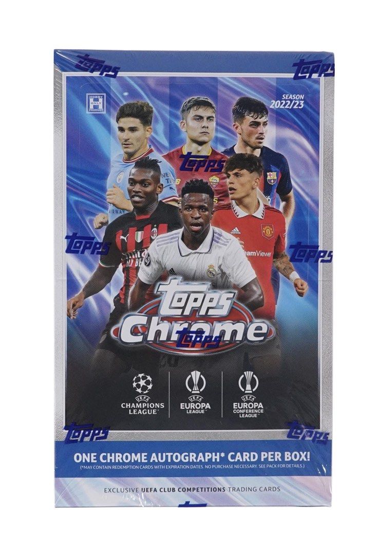 2022/23 Topps Chrome UEFA Club Competitions Soccer Hobby Box ...