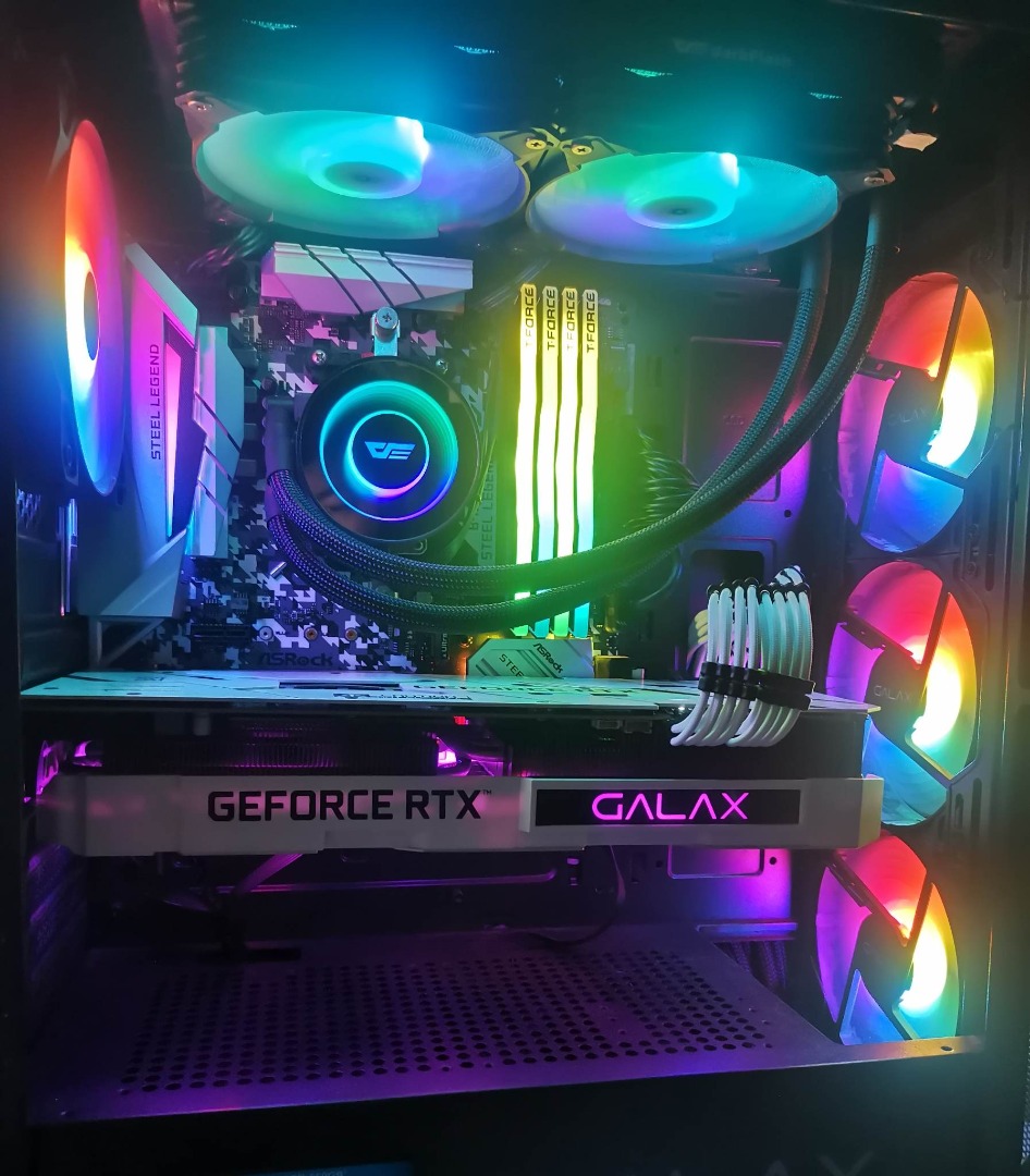 32gb 8x4 RGB ram T-Force Delta DDR4, Computers & Tech, Desktops on ...