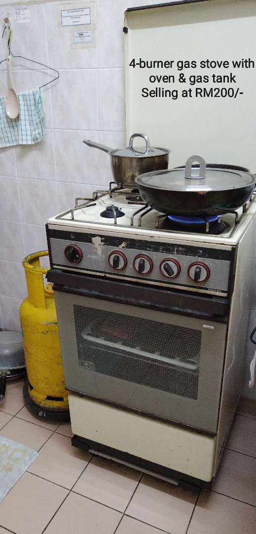 4Burner Gas Stove, TV & Home Appliances, Kitchen Appliances, Cookers