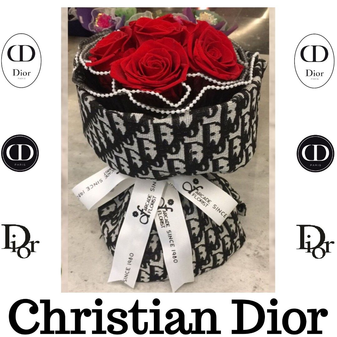 100 rose bouquet for th le birthday girl dior wrapping paper #losangel