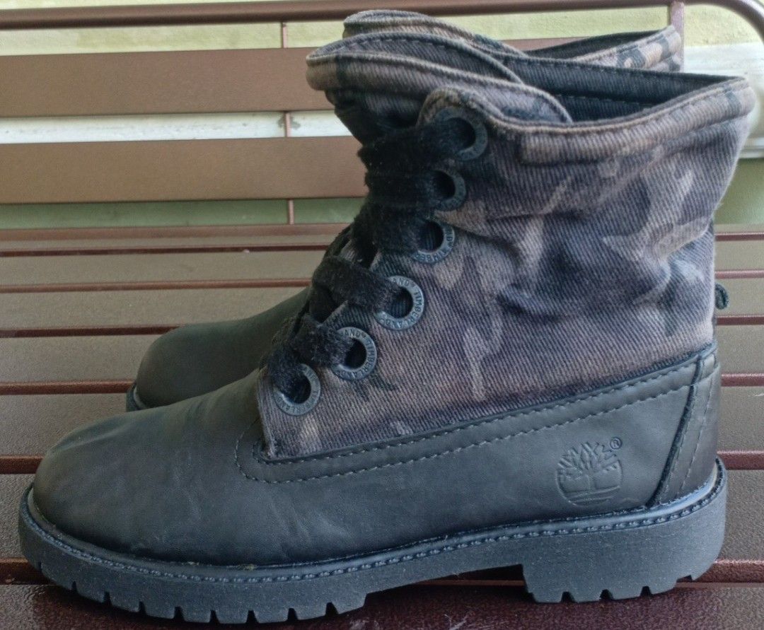 Camo timbs hot sale