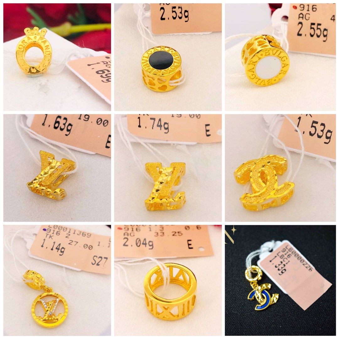 916 Gold Charm beads Women s Fashion Jewelry Organisers