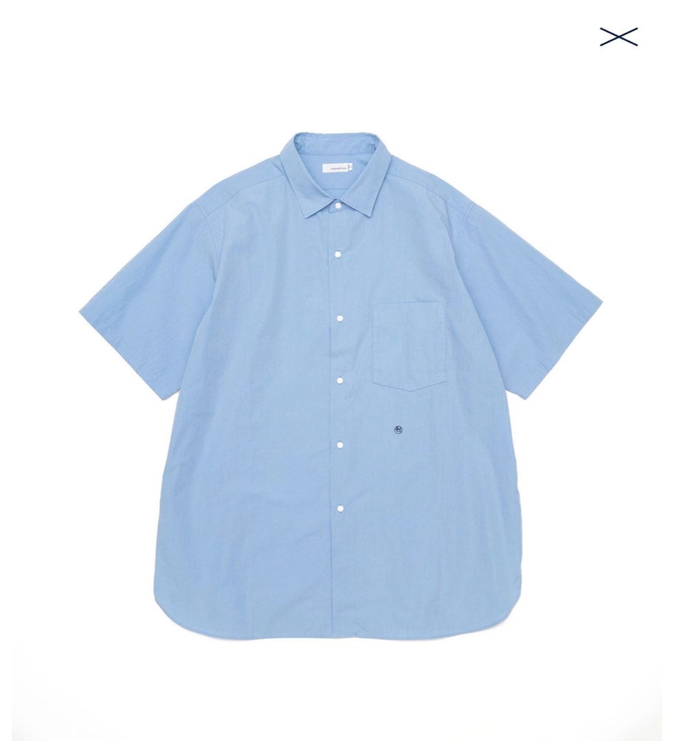 限時減價代訂短袖Regular Collar Wind H/S Shirt nanamica, 男裝, 上身