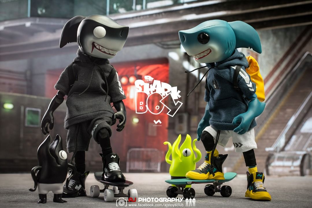 全新未開封JT Studio X Momoco Studio 毛毛二『8″ 2GO』The Shark Boy
