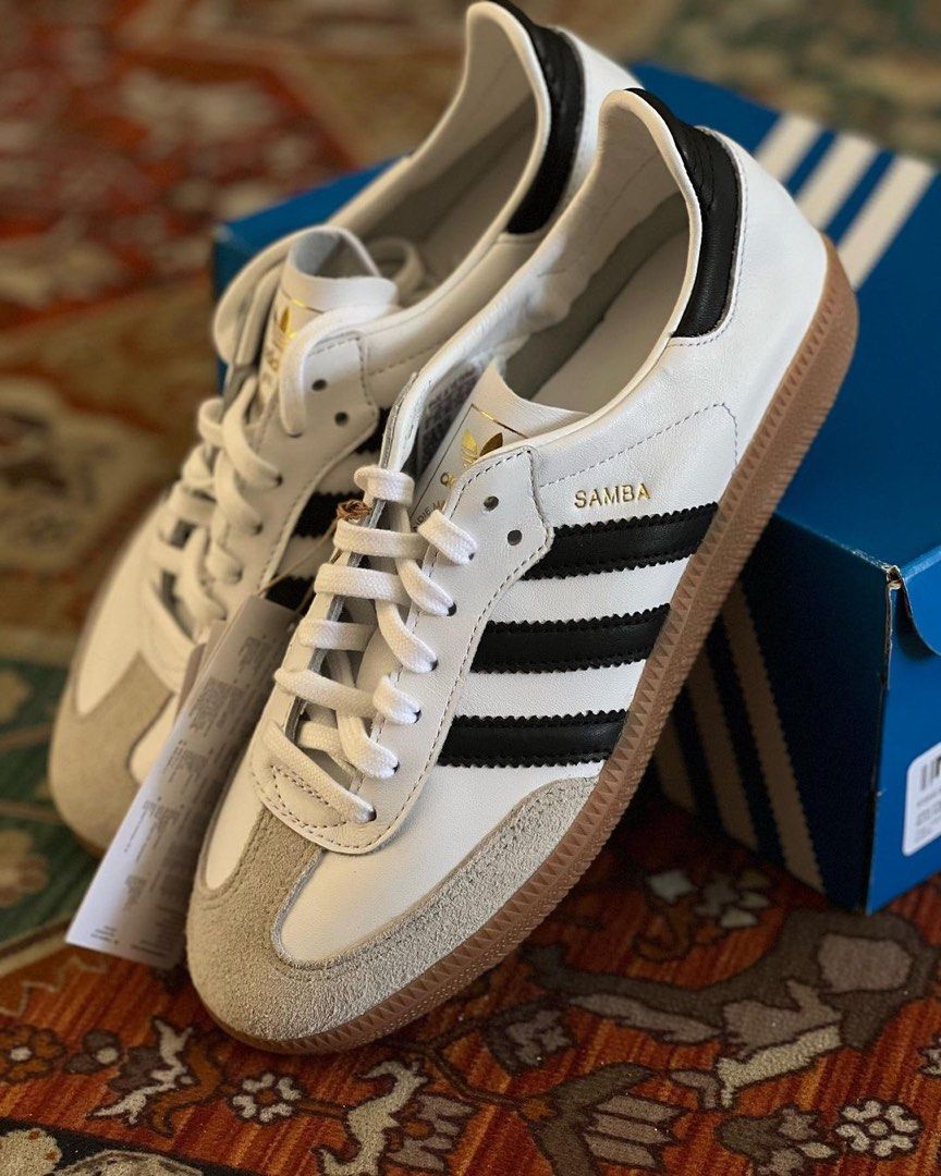 Adidas Samba Decon White, Fesyen Pria, Sepatu , Sneakers di Carousell