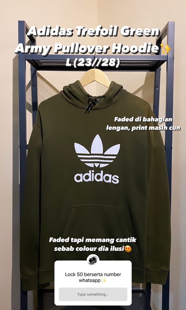 Adidas Trefoil Hoodie Men s Fashion Tops Sets Hoodies on